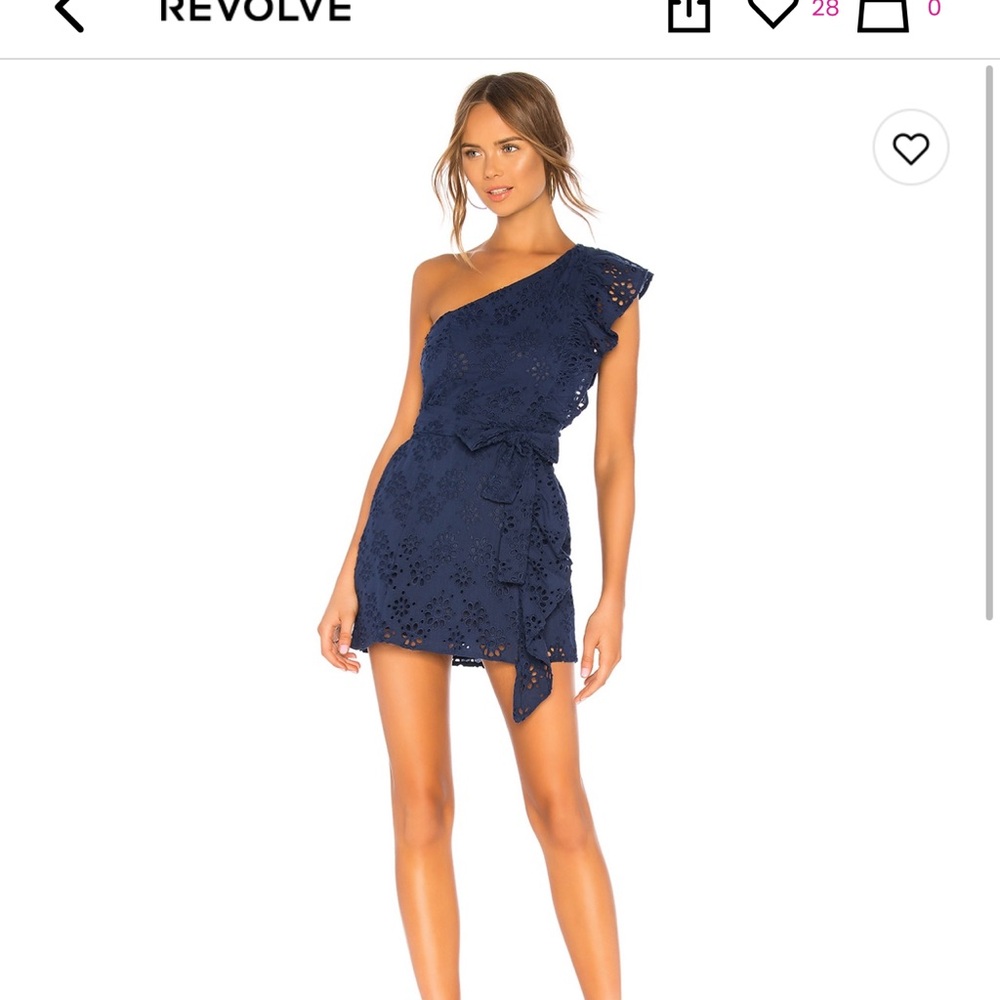 Lovers and Friends Siena Dress in deep navy